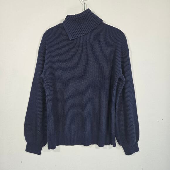 Talbot Women's Shaker Stitch Split Neck Sweater. Size Medium - Picture 2 of 8